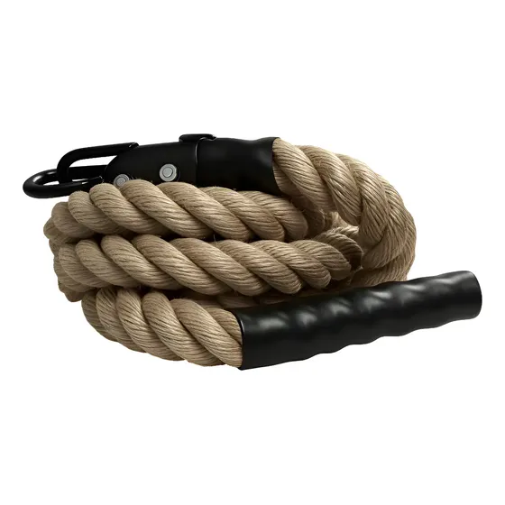 Cuerda Escalada 4m Cáñamo Natural con Anclaje Metálico Linea Sport
