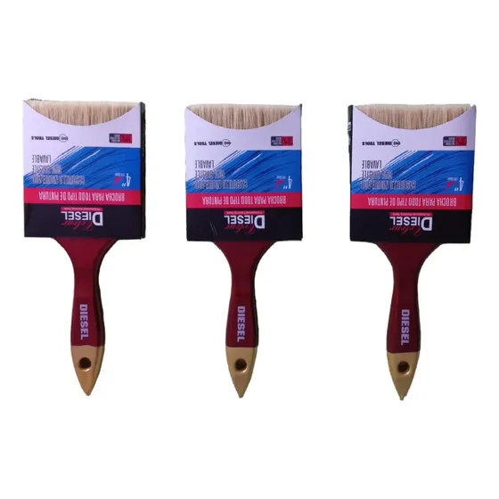 Brochas 4 Pulgadas Pintura Pack 3 U. Ferreteria Mayor  Detal