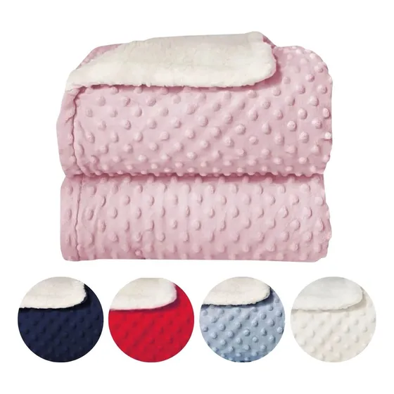 Manta De Bebê Cobertor Menina E Menino Plush Bolha