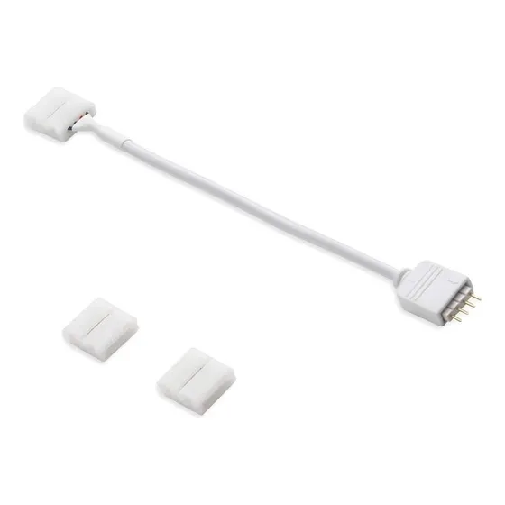 Conector Extensor Rgb Led Tiras Hebilla 4 Pin Macho Hembra
