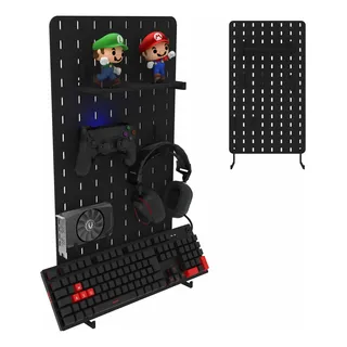 Pegboard Mdf Organizador Setup Gamer Home Office Preto 34x59 Pegboard Mdf Organizador Setup Gamer Home Office Preto 34x59