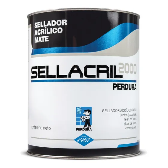 Sellador Acrílico Mate Sellacril 1l Boquillas Teja Barro