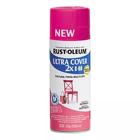 Rust-Oleum pintura  Ultra Cover Aerosol color magenta satinado 340Ml 