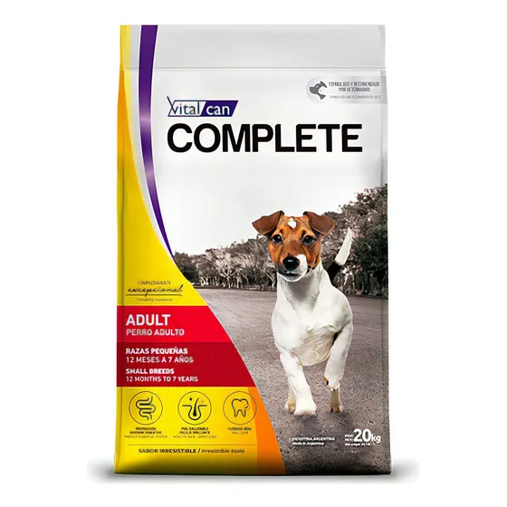 Vitalcan Complete Perro Adulto Raza Pequeña X 20 Kg