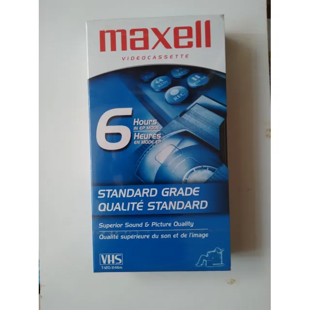 Cintas Virgenes Vhs Maxell Lote De 60 Cintas 6 Horas Grabado