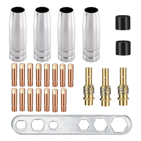 25 Pcs Punta Boquilla 0.8mm Contacto Soldadura Para Mig Mag