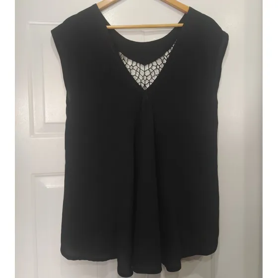 Blusa Negra De Dama Talla M, Usada