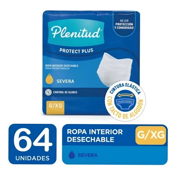 Pañales para adultos Plenitud Ropa Interior Protect Plus G/XG x 16 u