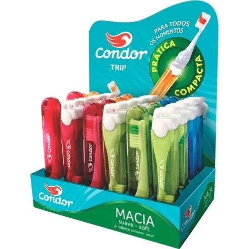 Cepillo de dientes Condor Cepillo Trip medio pack x 24 unidades