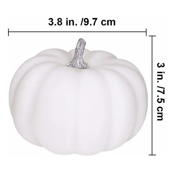 8 Calabaza Artificial Realista 4.0 In Pequeña Color Para