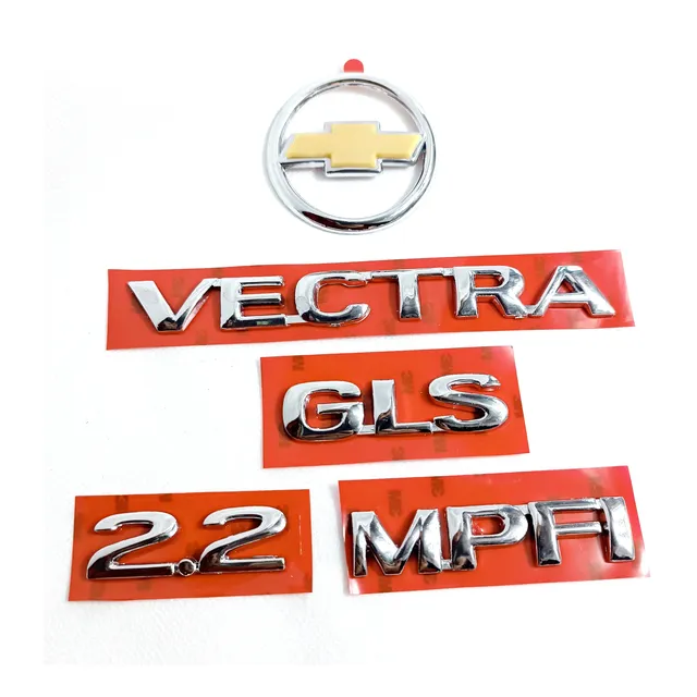 Kit Emblemas Chevrolet Vectra Gl Gls 2.0 2.2 Mpfi 1996 2001