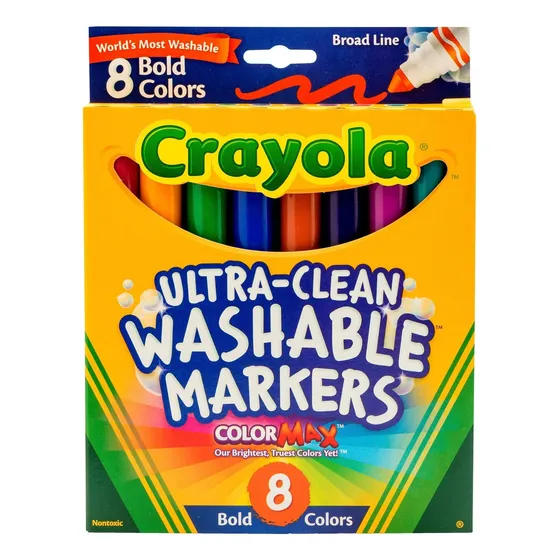 Marcadores Lavables Crayola Ultra Clean Línea Ancha