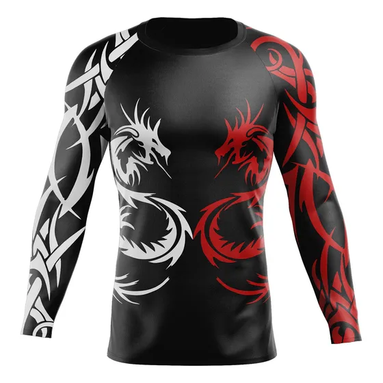 Camisa Rash Guard Jiu-jitsu Segunda Pele Uv50+  Manga Longa
