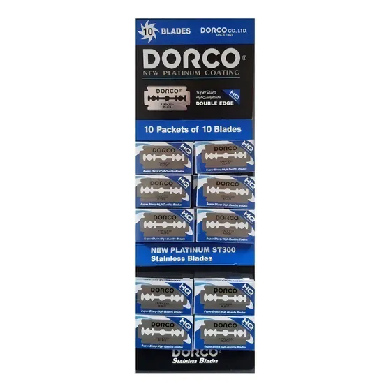Nuevos Dorco Hojas Filos De Afeitar Blister X 100 Hojas