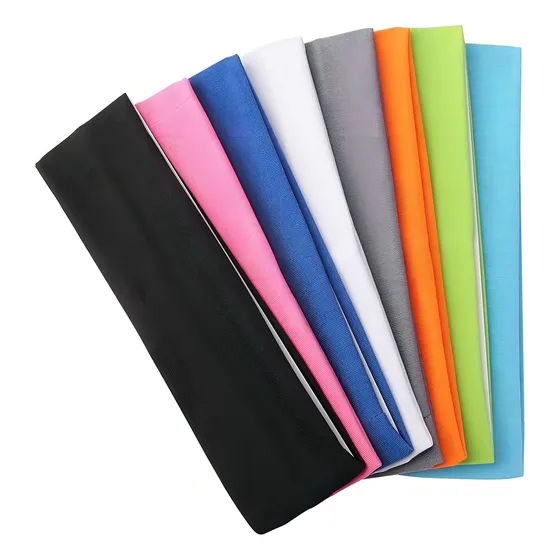 8 Faixas De Cabelo de 8Cm Cores Variados  Empório do Rio Faixa Lisa Headband