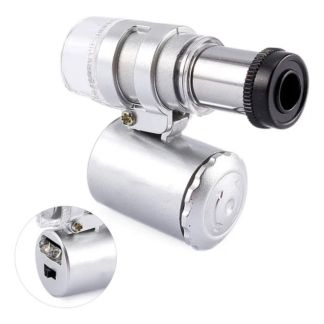 Microscopio Bolsillo Mini Lupa Lupa For Joyería 60x A