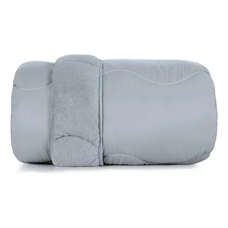Altenburg Blend Comfort Edredom Casal Dupla Face Plush Macio Poliéster Azul lavanda