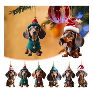 Bx Christmas Dachshund Set De 14 Piezas, Regalo Para Un Bx Christmas Dachshund Set De 14 Piezas, Regalo Para Un