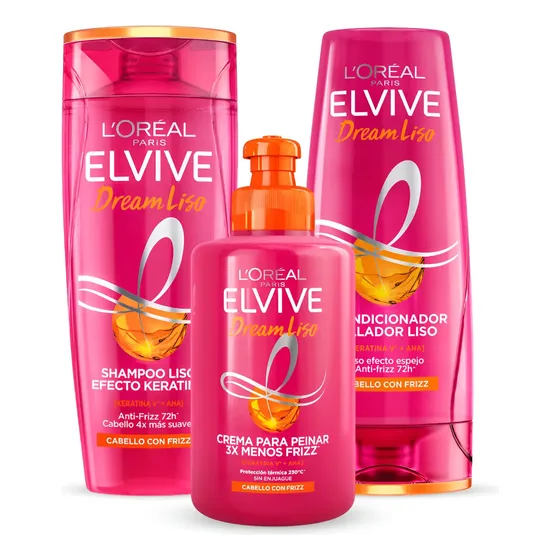 Kit Elseve Liso Dos Sonhos Loréal Paris - 3 Itens | MercadoLibre