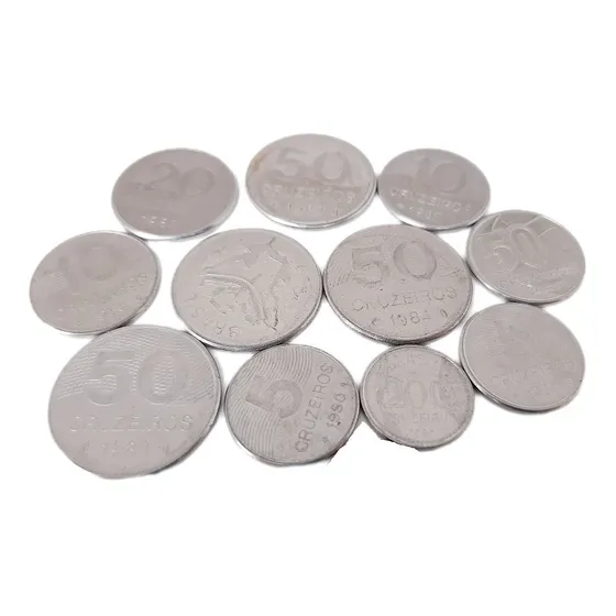Moedas Antigas Garimpadas Raras Dúzia Sortidas Aprox 60gr