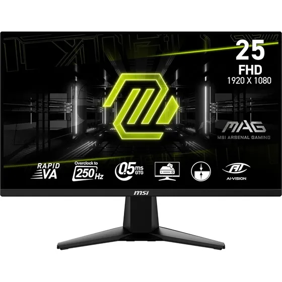 Monitor Msi Mag 255xfv - 25  Full Hd Va- 250hz 0.5ms