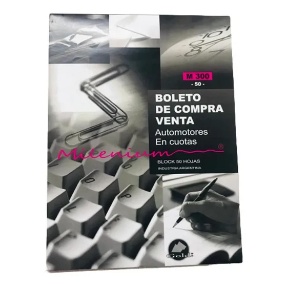 Talonario Boleto Compraventa Automotor X 50 Hojas