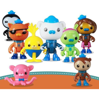 Kit 8 Bonecos Octonautas Netflix Pvc 7cm Miniatura Desenho Kit 8 Bonecos Octonautas Netflix Pvc 7cm Miniatura Desenho