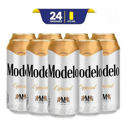 Cerveza Clara Modelo Especial 24 Latas De 473ml C/u