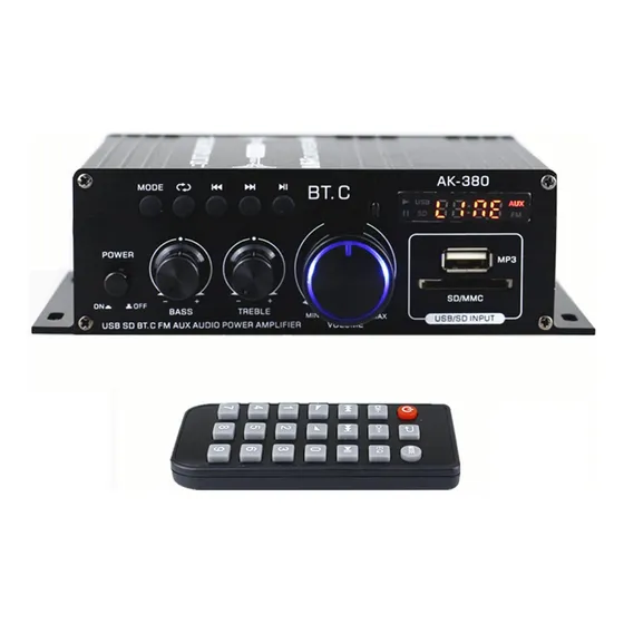K Ak380 Mini Amplificador De Potencia De Audio/bocina