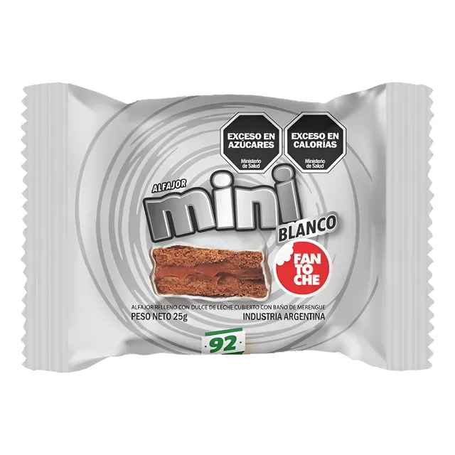 60 Alfajores Fantoche Mini Blancos Glaseados Ideal Souvenirs