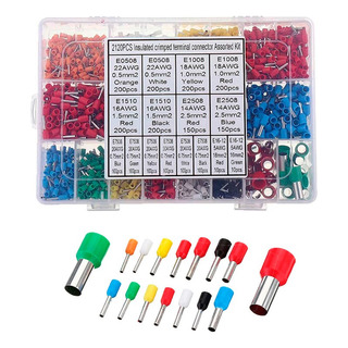 2120 Pc Terminales Aisladas (ferrules) Conectores De Alambre 2120 Pc Terminales Aisladas (ferrules) Conectores De Alambre