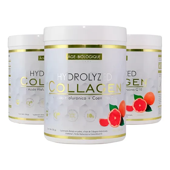 Colageno Hydrolizado Age Biologique Ac Hi Q10 Vitc Polvo X3