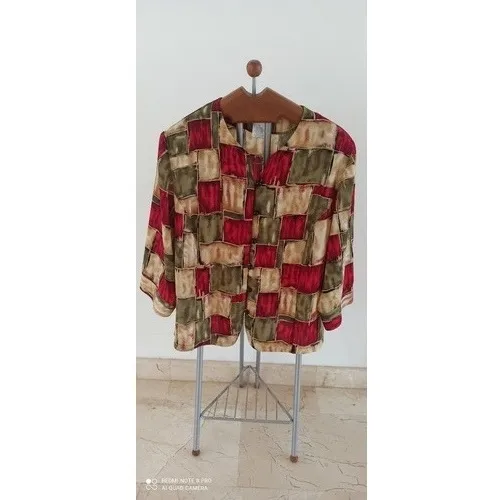 Camisa Blusa Dama Talla 18 Estampada Sin Uso 