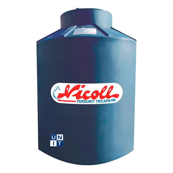 Tanque Agua Aprobado Nicoll 1100 Litros Salida Inferior Color Gris Oscuro