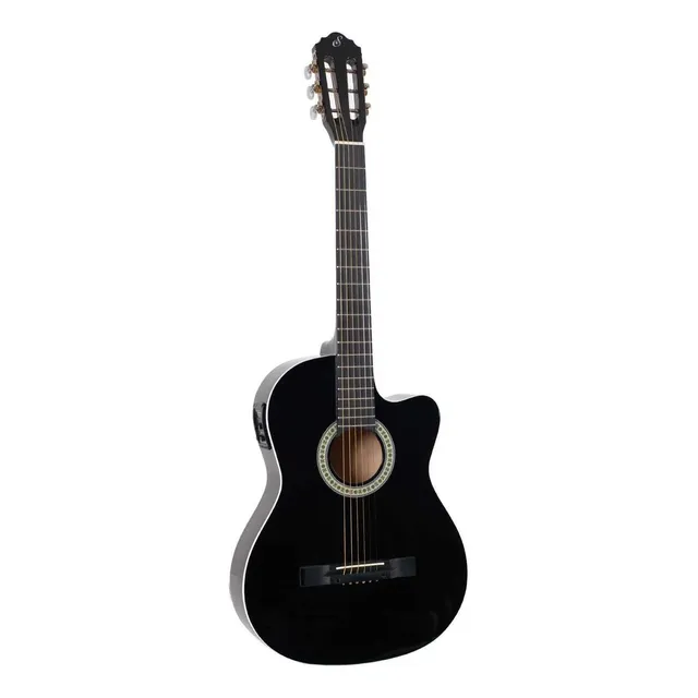 Violão Eletroacústica Giannini Start Sf-14 Ceq Para Destros Preta Verniz Brilhante
