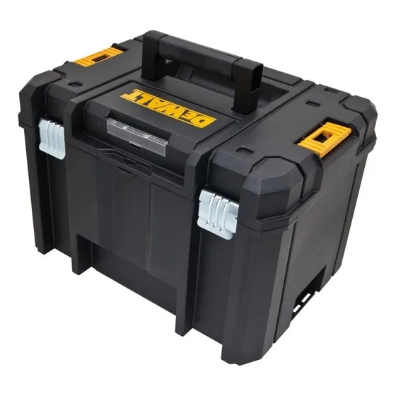 Caja De Herramientas Profunda 30kg Tstak DeWalt DWST17806 Color Negro