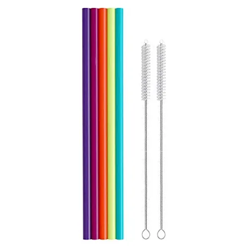 Hiware 12 Pulgadas Extra Largas Pajas De Silicona Fwyn9