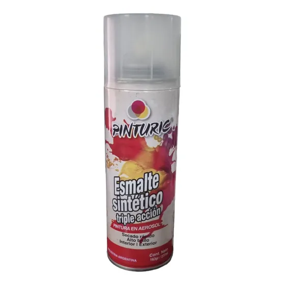 Pintura Esmalte Sintético En Aerosol Pinturic 240ml Acabado Brillante Color Marrón