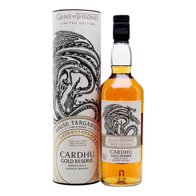 Whisky Cardhu Casa Targaryen 700ml - Edicion Game Of Thrones