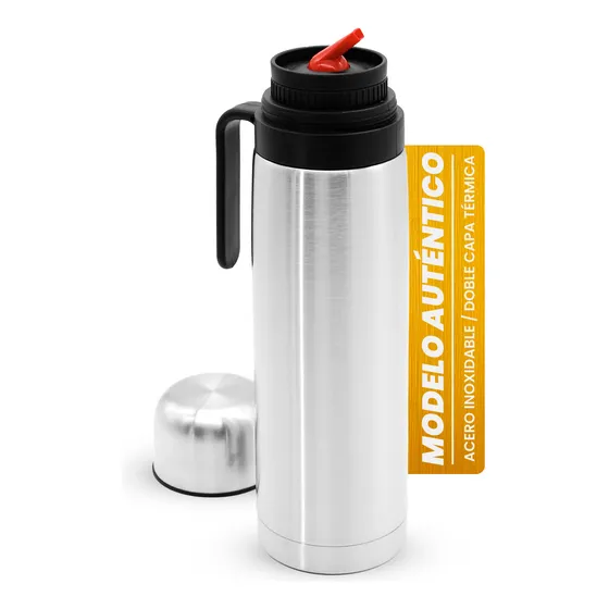 Termo Media Manija 1 L Acero Inoxidable Pico Matero Cebador