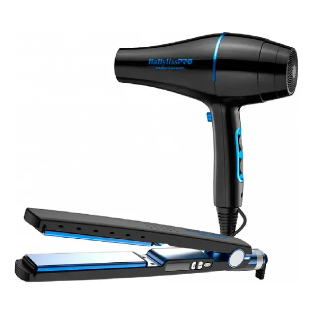 Set Edición Limitada Plancha+secador 2000w Black Babylisspro
