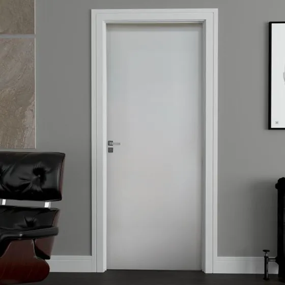 Kit Porta De Madeira 210x72cm Batente 11cm Lisa Primer Wt