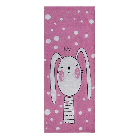 Passadeira Infantil Emborrachado Dobravél Kids Modelo 05 Cor Rosa Desenho do tecido Estampado