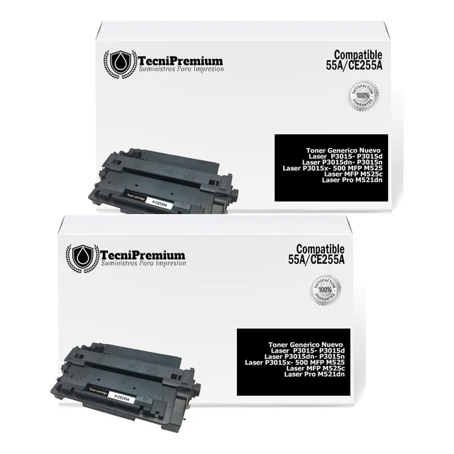 2 Unid Toner Genérico 55a Impre M525c M525dn P3015 M521dn