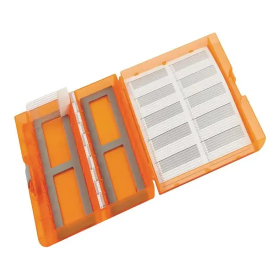 Caja Portaobjeto Premium Plus 100-pla Naranja Unidad 5