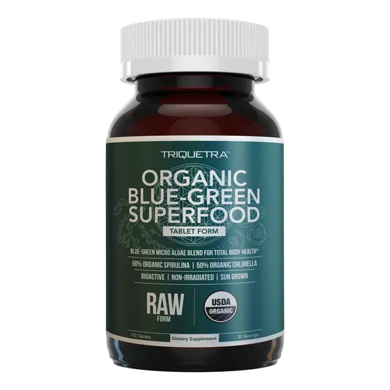 Suplemento Triquetra Health De Espirulina Y Clorella Orgánic