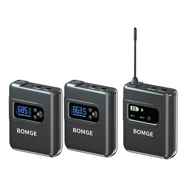 Sistema De Micrófono Lavalier Dual Cámara Uhf De 40 Canales