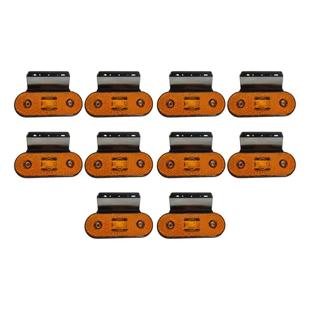 10 Lanterna Lateral Bau Carreta Fachinni Delimitadora 12/24v