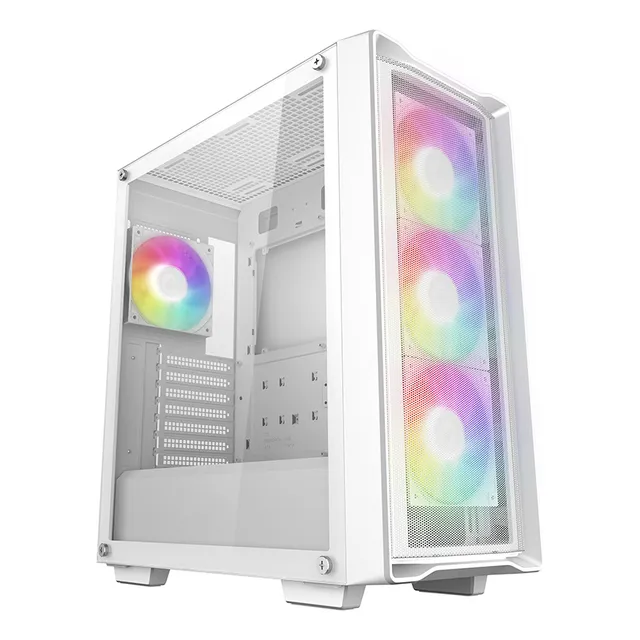 Gabinete Deepcool Cc560 Mesh V2 4 Coolers 120 Sincronizables Color Blanco