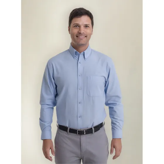 Camisa Oxford Sgvi Manga Larga